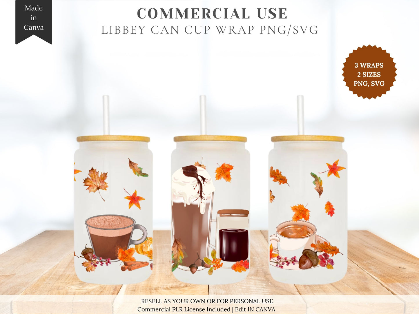 16oz and 20oz Libbey Glass Can Wrap Template Bundle – TheCraftyDrunkCo