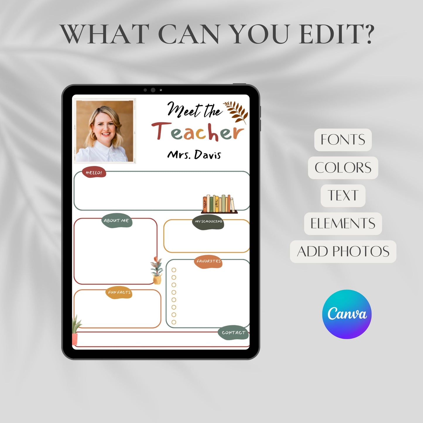 PLR Meet The Teacher Template | Teacher Newsletter Template