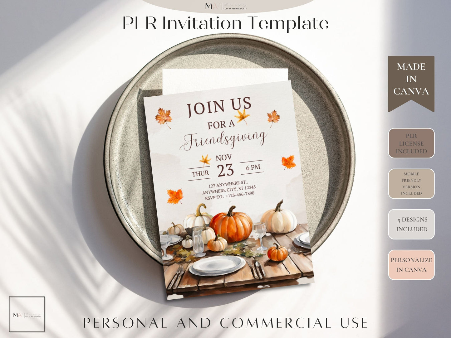 Friendsgiving Invitation Template