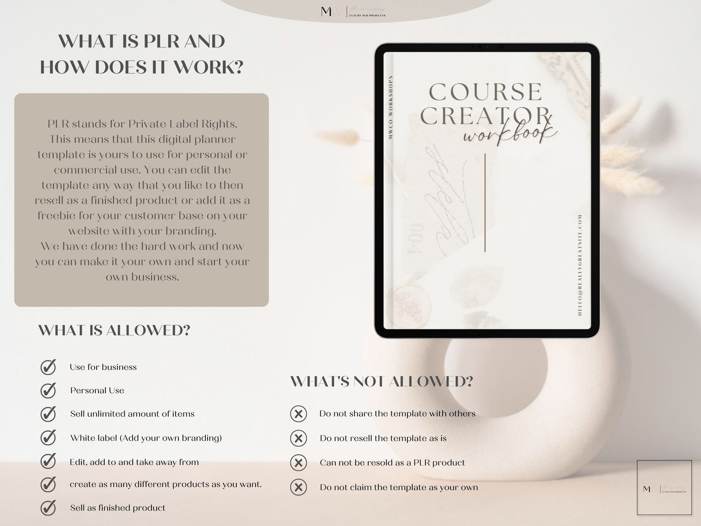 Brown Boho Ebook Template Canva | Life Coach | Course Guide | Lead Magnet | Ebook Digital Download | Canva Worksheet | Course Creator Ebook | PLR Template