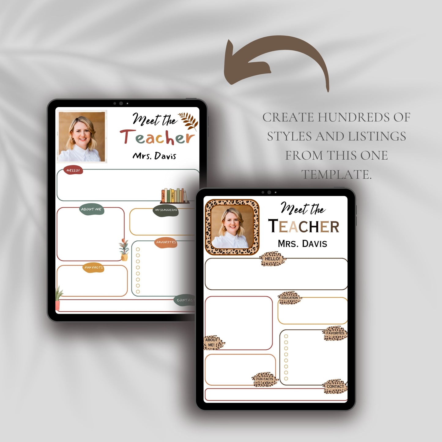 PLR Meet The Teacher Template | Teacher Newsletter Template