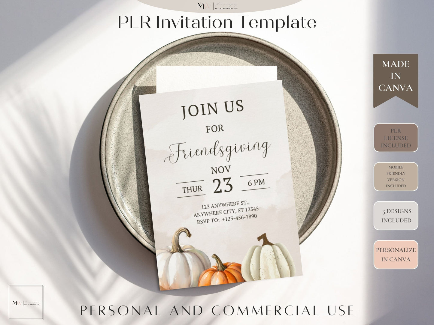 Friendsgiving Invitation Template