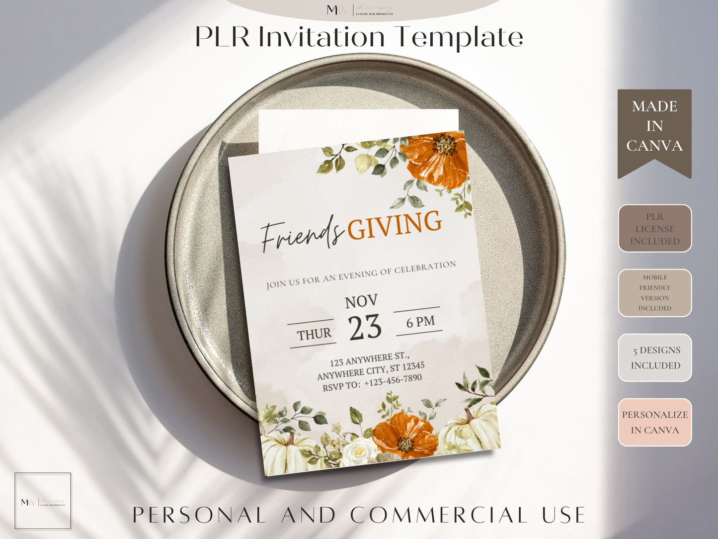 Friendsgiving Invitation Template