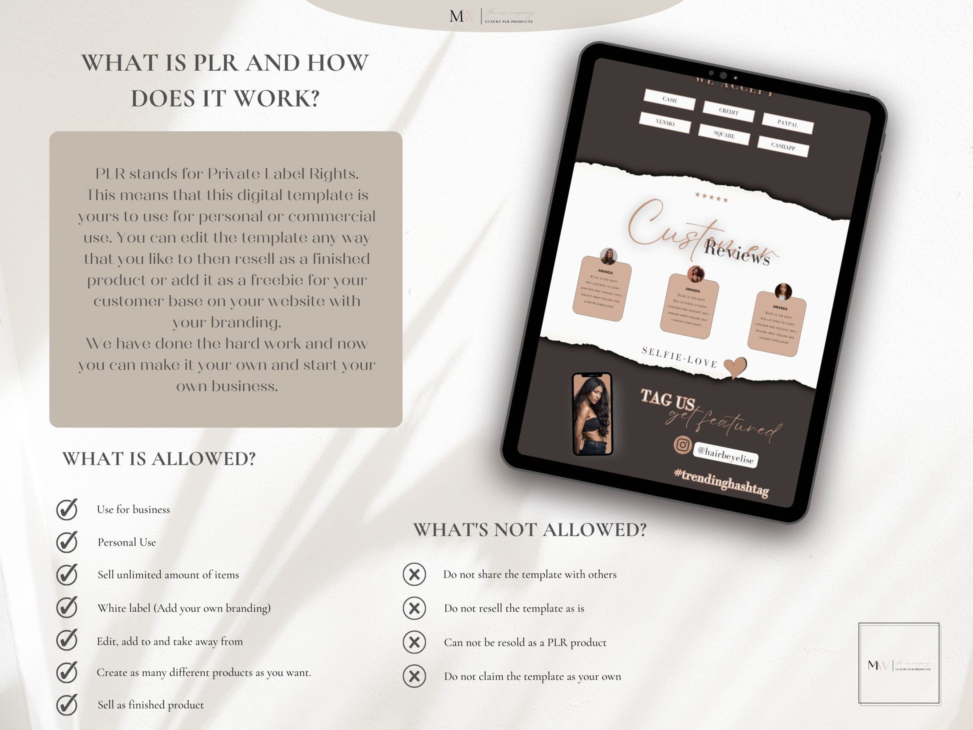 DIY Acuity Scheduling Site Template, Brown Aesthetic For Hair Stylist PLR Template DFY, Done For You