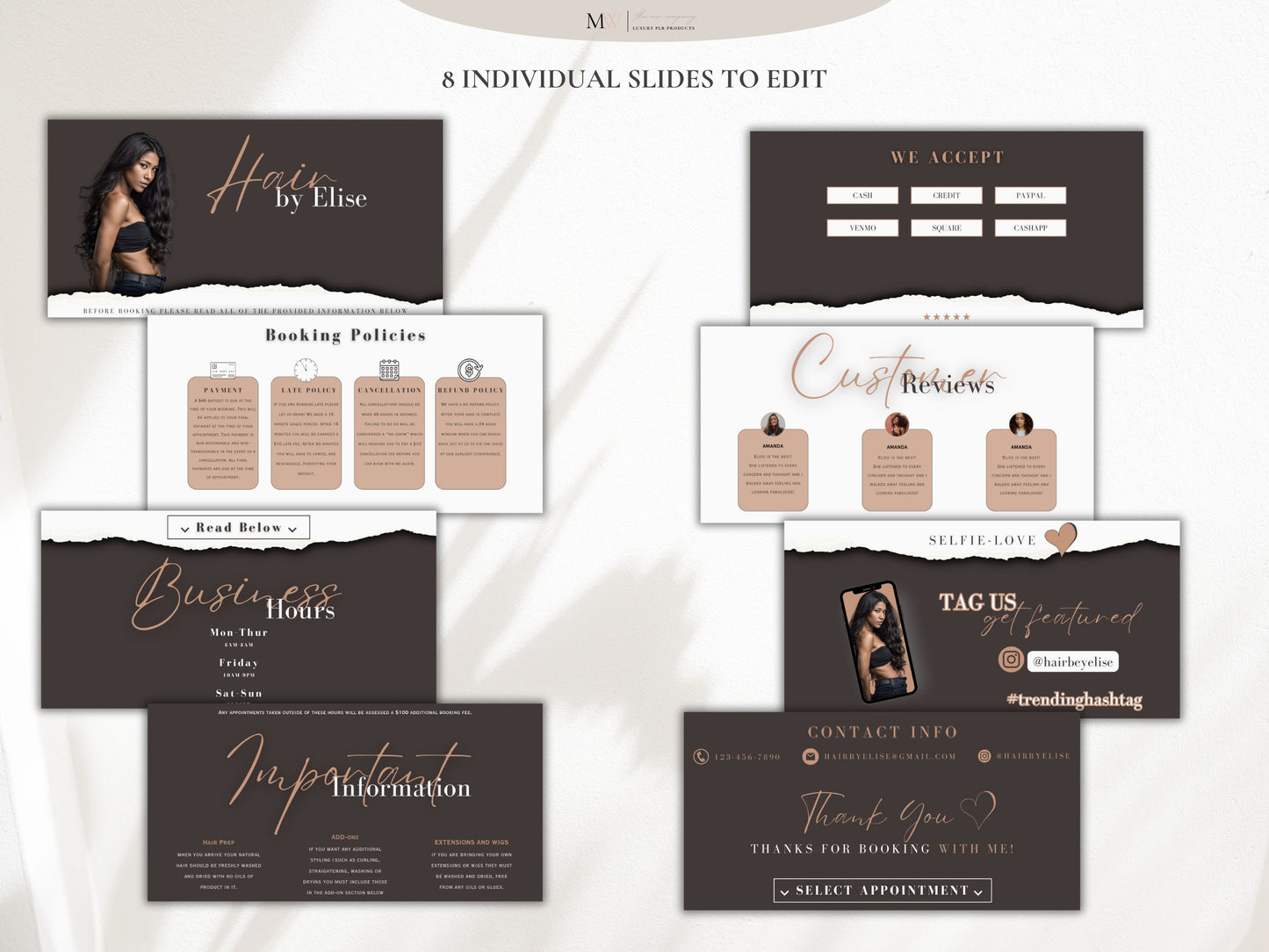 Acuity Scheduling Template Hairstylist